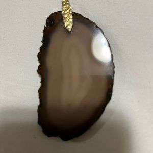 Agate slice pendant